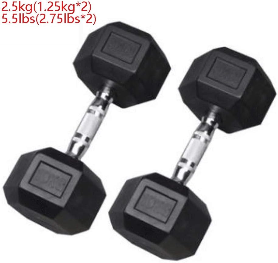 FABAX Dumbbells Barbell Set With Metal Handles Bodybuilding Exercise Equipment Water Dumbbells Barbell Home Interior Fitness Equipment Dumbbell Fitness Weight Loss (Color : Black, Size : 2.5 kg)