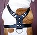 Leather Spiked Dog Harness Large Black 26