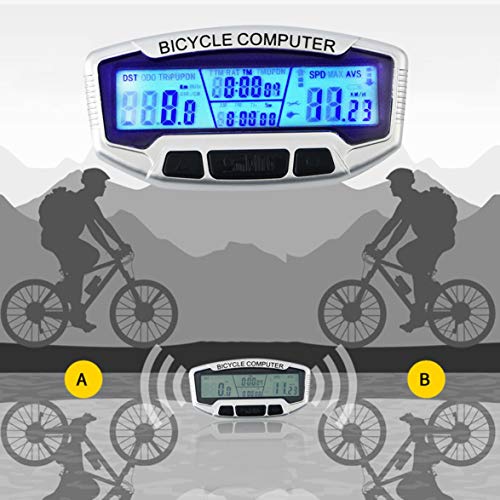 MqbY ABS Wired LCD Display Bicycle Bike Cycling Computer Odometer Speedometer Stopwatch Velometer SD-558A