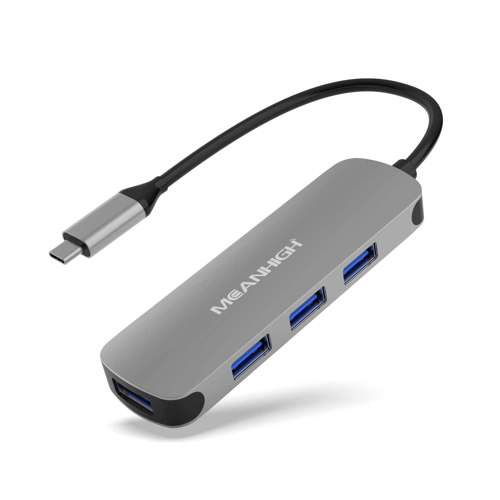 Photo 1 of USB C Hub MEANHIGH USB 3.0 Hub for Laptop 4 Port USB Expander Multiport USB Splitter Type C Hub Dongle for MacBook Pro, Mac mini iMac, Dell, HP, Chromebook, PC Flash Drive HDD