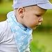 Stadela 100% Cotton Adjustable Baby Bandana Drool Bibs for Drooling Teething Nursery Burp Cloths 4 Pack Set for Boy Space Adventure Rocket Planet Solar System Star Astronaut Galaxy