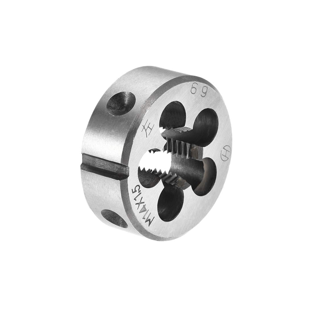 sourcing map M14 X 1.5 Metric Round Die, Machine Thread Left Hand Threading Die, Alloy Tool Steel Screw Thread Cutting Die