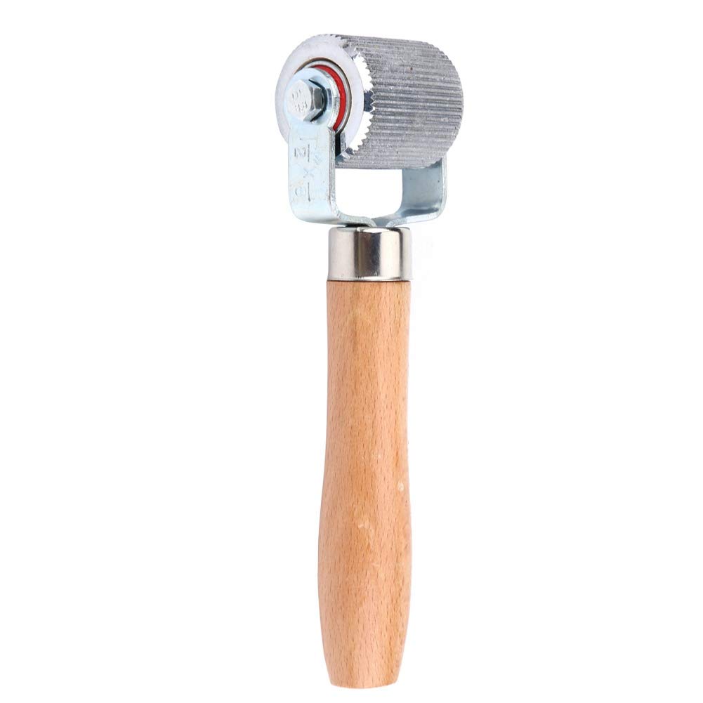 For Rodillo-Tire Bearing Roller,Car Wheel Wooden Handle Tire Patch Repair Stitcher Ball Bearing Roller Repair Tool(Large)