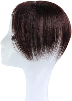Wig Partial Head Replacement Patch Real Hair No Trace White