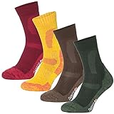 3 or 1 Pairs Merino Wool Hiking, Trekking & Outdoor Crew Socks by DANISH ENDURANCE Men & Women