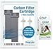 RespLabs Medical Inc. Generic Carbon Cartridge Filter Kit Replacement, Also Includes Travel CPAP Wipes, 2 Pack.