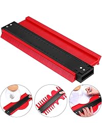 Medidor de contorno de 10 pulgadas, medidor de perfil de plástico, forma multifuncional, duplicador de bordes, regla de medición para medición profesional precisa.