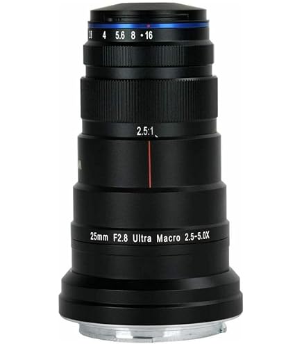 Amazon.com : Venus Laowa 25mm f/2.8 2.5-5x Ultra-Macro Lens for