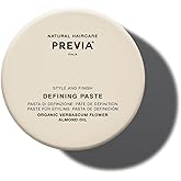 PREVIA Defining Hair Paste - Matte Hair Gel with Medium Hold for All Hair Types - Anti-Static, Flexible Hold Hair Styling Product with Natural Citrus Fragrance - Paraben-Free - 3.38 oz