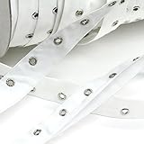 100% Cotton White Eyelet Tape, Sold by the Yard, Made in Italy