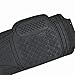 BDK Heavy Duty VAN SUV Rubber Floor Mats - 4 Pieces 3 Rows Full Set - All Weather Trimmable Mat (Black) - MT-713-711-BK