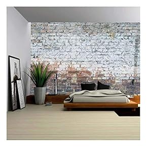 Aged Street Wall Background - Removable Wall Mural | Self-Adhesive Large Wallpaper - 66x96 inches