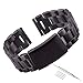VIMVIP 22mm Stainless Steel Watch Band For Samsung Galaxy Gear 2 R380, Gear 2 Neo R381, Gear 2 Live R382, LG G Watch W100, W110+ 3 Stainless Steel Pins Tool (Black)
