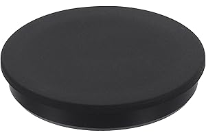 uxcell Silicone Hole Plug, Waterproof Round Rubber Stoppers Bottle Seal Plugs Tube Pipe End Caps for 80mm/3.15" Hole for Bathtub Bottle, Black