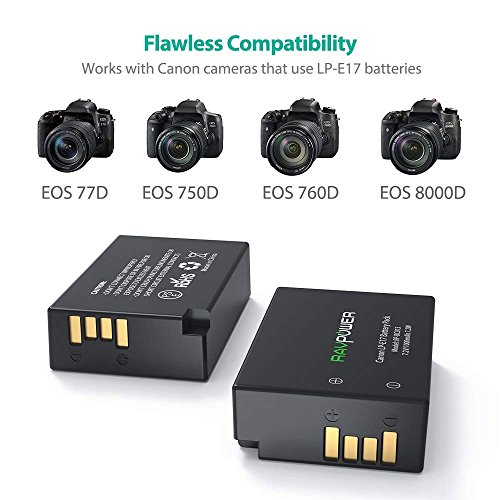 3 RAVPower+Battery+Charger+Batteries+1000mAh