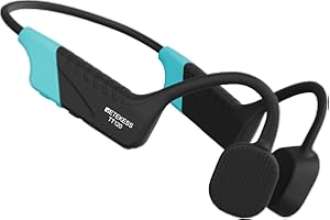 Retekess TT120 Swimming Headphone Receiver, Bone Conduction Headphones for Swimming, IP68 Waterproof, 120M, Underwater Communicator System for Real-time Coaching