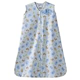 HALO Sleepsack 100% Cotton Wearable Blanket, Blue Jungle Print, Medium