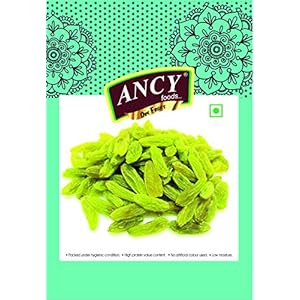 Ancy Indian Green Raisins (kishmish) Long Size and Sweet 1 kg