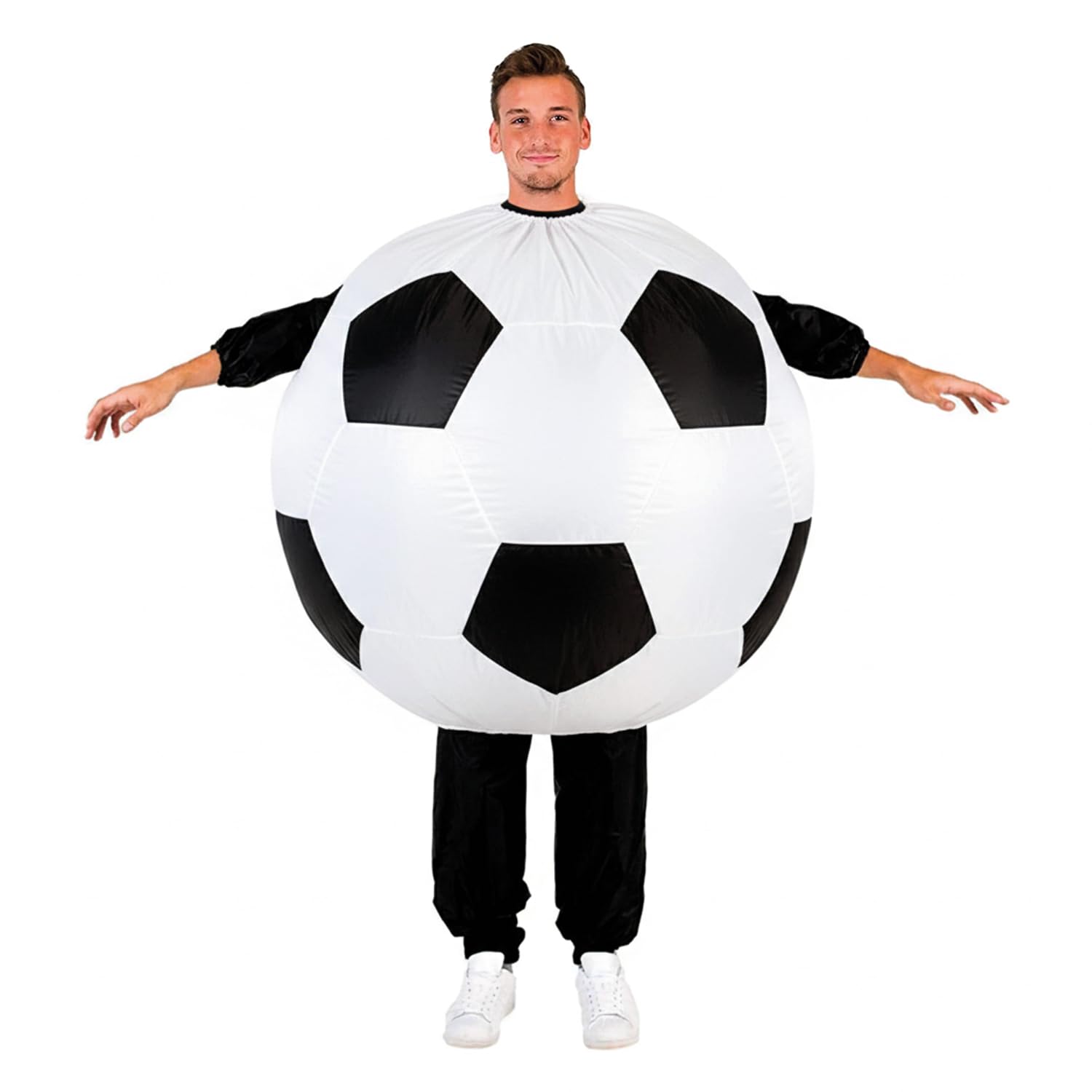 Inflatable Football Costume | Balloon Costume | Premium Quality | Adult Size 160 to 190cm | Polyester | Comfortable | Resistant | Inflation System Included | Created by OriginalCup®