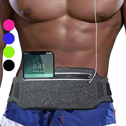 AIKENDO Running Belt Waist Pack Bag,Travel Belt for Money & Passport, Gym Workout Running Fanny Pack for iPhone Xs MAS 7 8 Samsung Galaxy Note 9,Runners Belt for Jogging,Walking,Hiking,Travelling