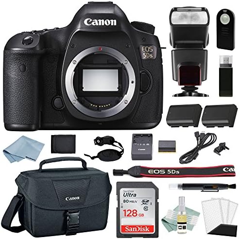 Canon EOS 5Ds Digital SLR Camera Kit - Body Only + Professional Accessory Bundle - Including EVERYTHING You Need To Go Pro