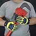 Impact Reducing Safety Gloves, Abrasion & Vibration & Cut Resistant, Ideal for Heavy Duty Safety Work like Mechanic, Garden Construction, Car Repairing Industrial, 1 Pair by KARRISM