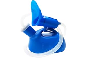 STKYGOOD Urinals for Men Women, Portable Urinal for Men, 2000ML Pee Bottles for Men, Portable Urinals and Female Urinals, Female Urinal, Travel Toilet Urinal Collector, Blue