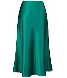 Women's Satin High Waist Hidden Elasticized