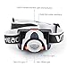 Vtin White/Red LED Waterproof Headlight Headlamp Flashlight Torch for Hiking, Running, Caving, Camping, Fishing, Hunting