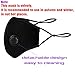 Anti Air Dust and Smoke Pollution Mask Washable PM2.5 Masks with Adjustable Straps, Air Filter Mask for Pollution Smoke Allergy Mask for Women Man Black (2 PCS Black)