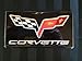 Corvette C6 BLACK Visor Airbag Decal Covers, Domed, Heavy Weight Foil & Epoxy, Pair