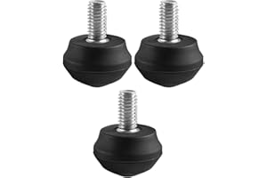 UEYGHEP 3Pcs Replacement Parts Universal Anti-Slip Rubber Tripod Foot Spikes with 3/8 Inch Thread Tripod Monopod Legs Feet
