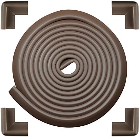 Edge Corner Cushion, Kaoriatoty Pre-Taped Safe Corners Guards, 17.4ft [15 ft Edge + 4Corners] Childproof Furniture Bumper Protector Set , Edge &amp; Corner Guard