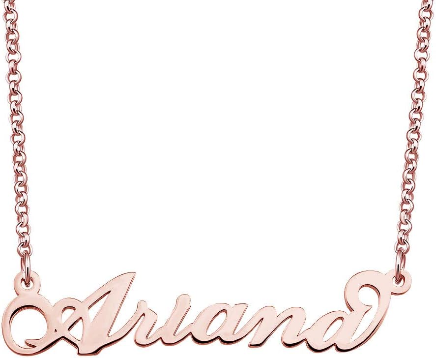 Sterling Silver Pendant Customized Personalized Name Necklace