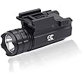MCCC LED Tactical Flashlight 500 High Lumens,Rail Mount Pistol Light,Quick Release,fits Handgun, Airsoft Gun with Picatinny o
