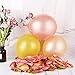 TecUnite 100 Pieces Latex Balloons for Party Decoration Supplies, 3 Colors, Rose Gold, Champagne Gold and Gold