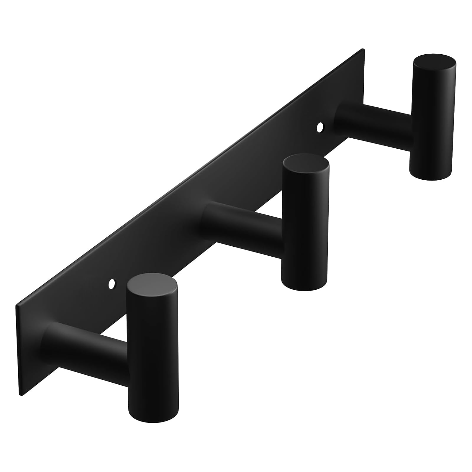Photo 1 of VAEHOLD Black Hat and Coat Wall Mount Rack - 3 Hooks for Robes, Bags, Keys, and Towels - Bathroom Towel Hanger Organizer (1 Pack)