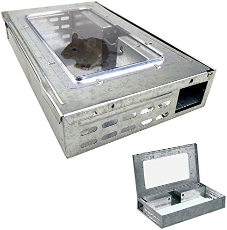 Mouse Trap,Mailat Mouse Trap Humane Mice Cathcer Multicatch Live 10 Mouses Metal Reuseable Pest (Silver)