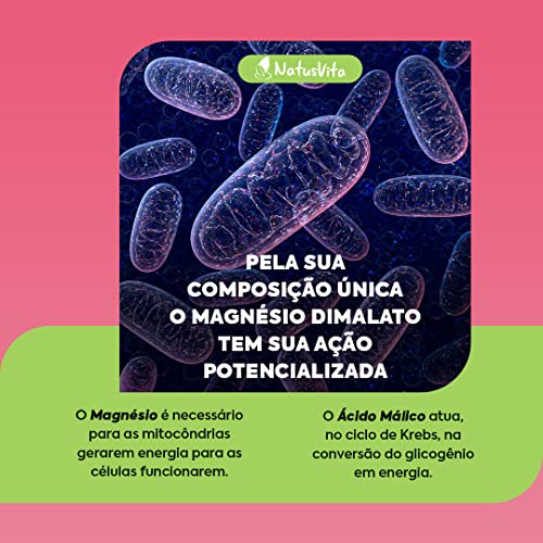 Magnésio Dimalato Puro 120 Cápsulas. Original. Certificado