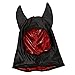 Kids Black & Red Bat & Spider Reversible Hood