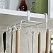 Fashionclubs 8 Hook Under Shelf Mugs Cups Wine Glasses Storage Drying Holder Rack,Cabinet Hanging Organizer Rack for Ties And Belts