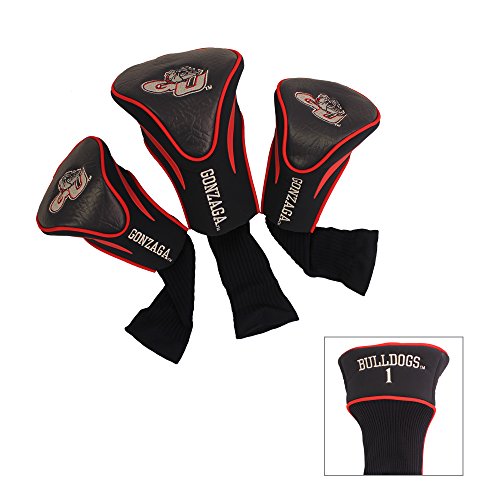 Team Golf NCAA Gonzaga Bulldogs Contour Golf Club Headcovers (3 Count) Numbered…