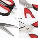 KIPOZI Kitchen Shears Multifunction Scissors Kitchen Heavy Duty Come-apart With Magnetic Holder