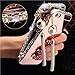 [2-in-1][1-Pack] Samsung Galaxy S7 Edge, AMASELL Luxury Bling 3D Sparkle Diamond Mirror case+Aluminum Metal Frame Bumper with Pearl Tassels Hard PC Back Cover Case, Rose Gold with Bling