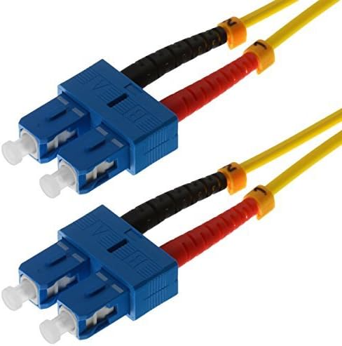 Helos 20m OS2 SC/SC - fiber optic cables (SC, SC, Male/Male, OS2, Yellow, Single-mode) by Helos