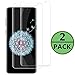 Galaxy S9 Plus Clear Screen Protector [3D Curved Edge][Scratch resistance][Case Friendly/96% coverage][Bubble-Free ]9H Hardness Tempered Glass Screen Protector for Samsung Galaxy S9 Plus [2-Pack]