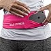 Build & Fitness Running Belt Waist Adjustable, Comfortable Slim with Key Clip - Fits Fuel Gel, iPhone 6,7,8plus,X, Samsung S7,S8,S9 - for Men, Women, Runners, Jogging, Gym, Yoga, Workout, Sports