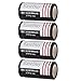 EaseBuy 4pcs 16340 Lithium Batteries CR123A Rechargeable Batteries Camera Batteries with 16340 Battery Charger