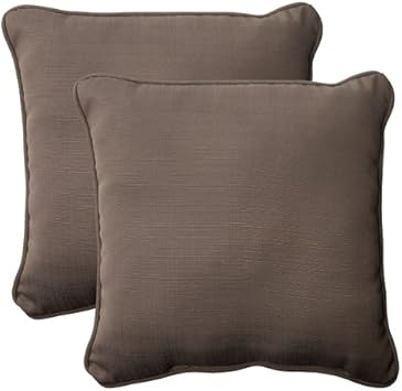 Amazon Com Set Of 2 Solid Solarium Brown Outdoor Square Corded
