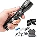 Ousili LED Tactical Flashlights High Lumen Rechargeable Bright Flashlight, With Charger and Car Charger for Outdoor(Battery Included)